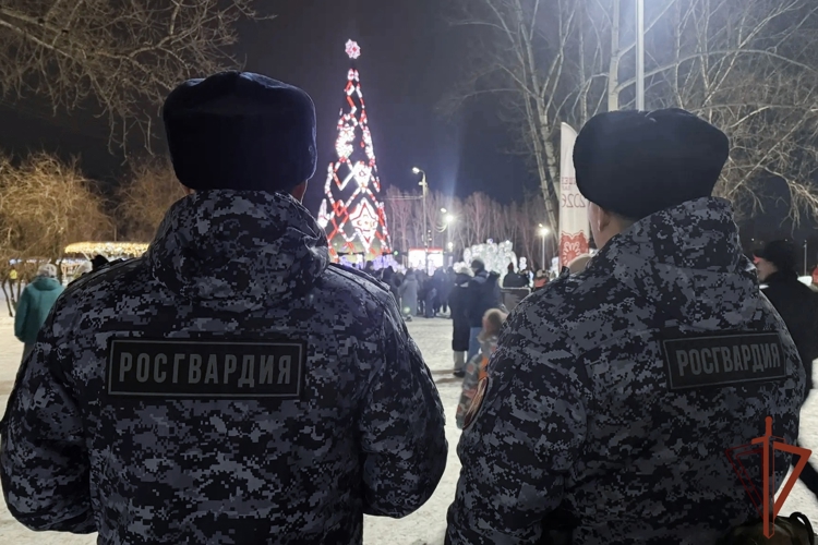 Росгвардейцы обеспечили безопасность граждан в период празднования Нового года в Сибири