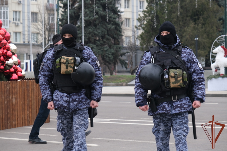 Росгвардия подвела итоги охраны общественного порядка новогодних праздников (видео)