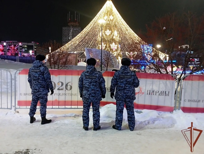 Росгвардейцы обеспечили правопорядок во время празднования Нового года в регионах Приволжья