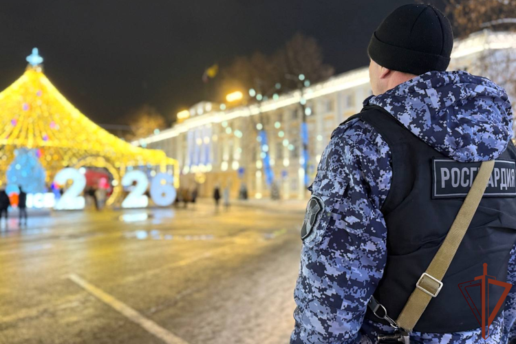 Около 10 тысяч росгвардейцев обеспечивали безопасность в регионах Центральной России в новогоднюю ночь 