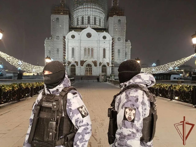 В Центральной России росгвардейцы обеспечили безопасность в Рождественскую ночь 