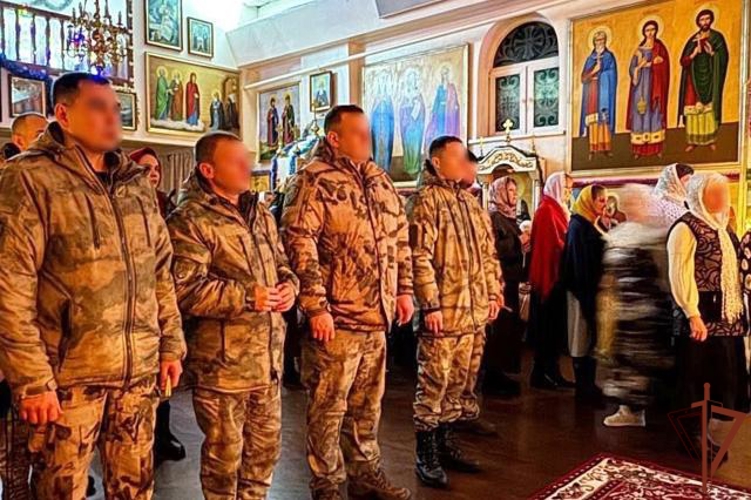 Военнослужащие «стальной» бригады Росгвардии приняли участие в Рождественских богослужениях в храмах Донецкой Народной Республики