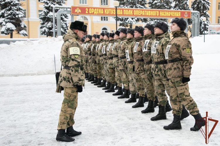 В Росгвардии началась подготовка парадного расчёта к параду Победы
