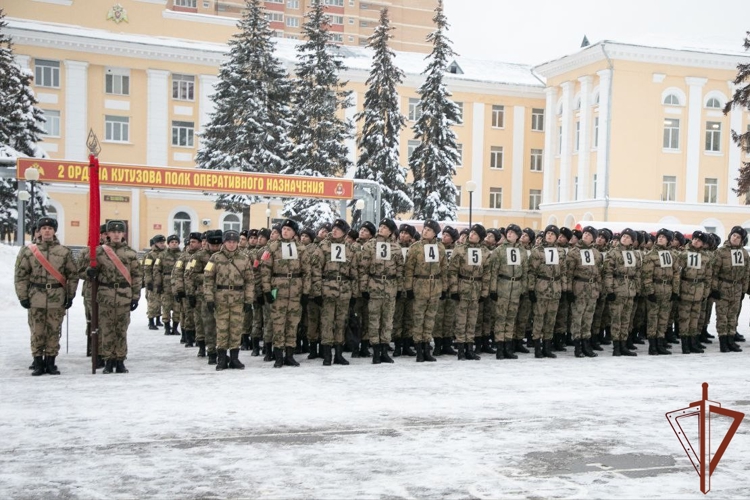В Росгвардии началась подготовка парадного расчёта к параду Победы  