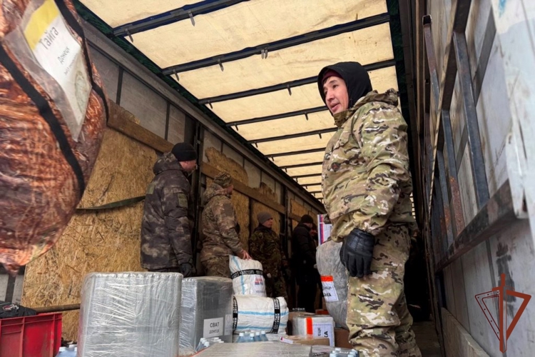 Росгвардейцы в Томской области приняли участие в отправке рождественской гуманитарной помощи в зону СВО