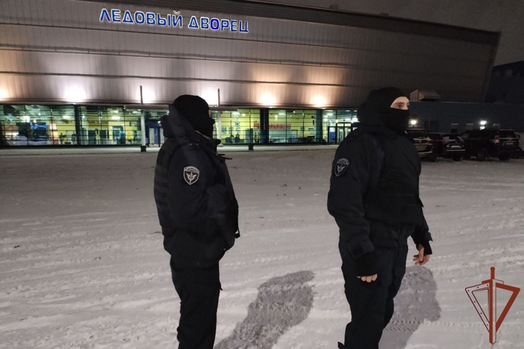 В Череповце сотрудники Росгвардии обеспечили безопасность хоккейного матча КХЛ
