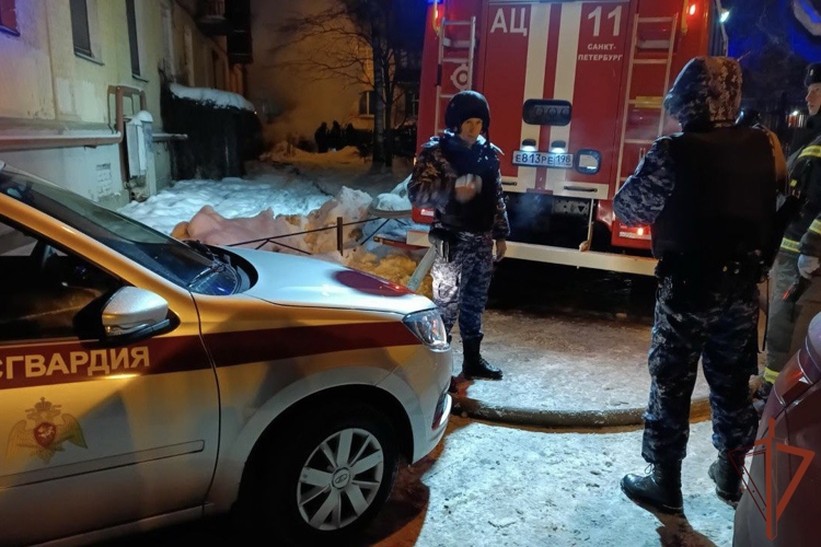 В Санкт-Петербурге сотрудники Росгвардии и полиции задержали злоумышленницу, совершившую поджог пункта сбора гумпомощи
