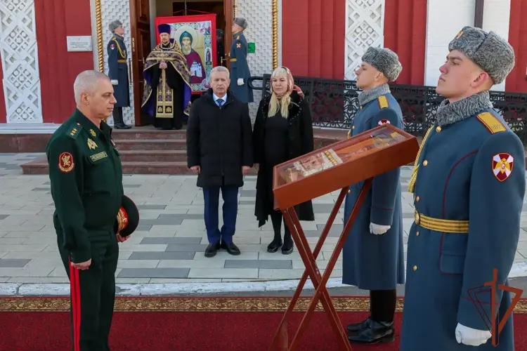 В Главный храм Росгвардии передали икону святого Даниила Московского (видео)