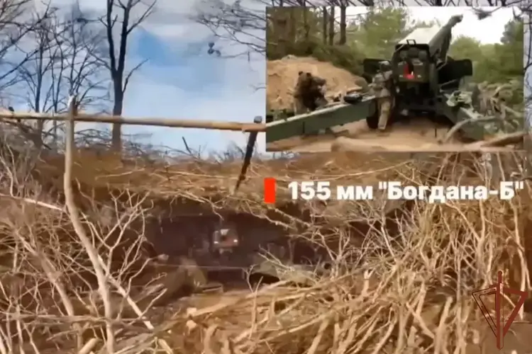 Спецназ Росгвардии уничтожил гаубицу противника в зоне СВО (видео)