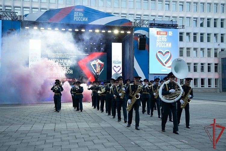 В столице СКФО торжественно открыт Всероссийский фестиваль оркестров Росгвардии