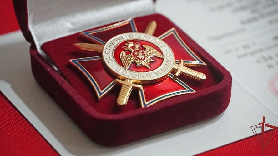 В ДНР командующий группировкой вручил росгвардейцам награды за отличие при выполнении задач СВО