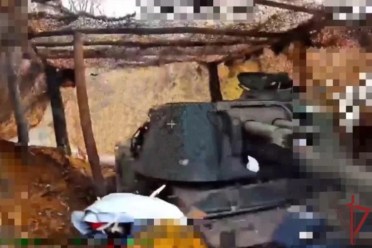 Бойцы «стальной» бригады Росгвардии уничтожили самоходку ВСУ на оборудованной огневой позиции в лесном массиве  